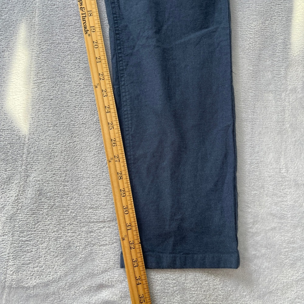 Bonobos Tailored Fit Chino Pants 34x34 Navy Blue Stretch Cotton Flat Front - Picture 8 of 9